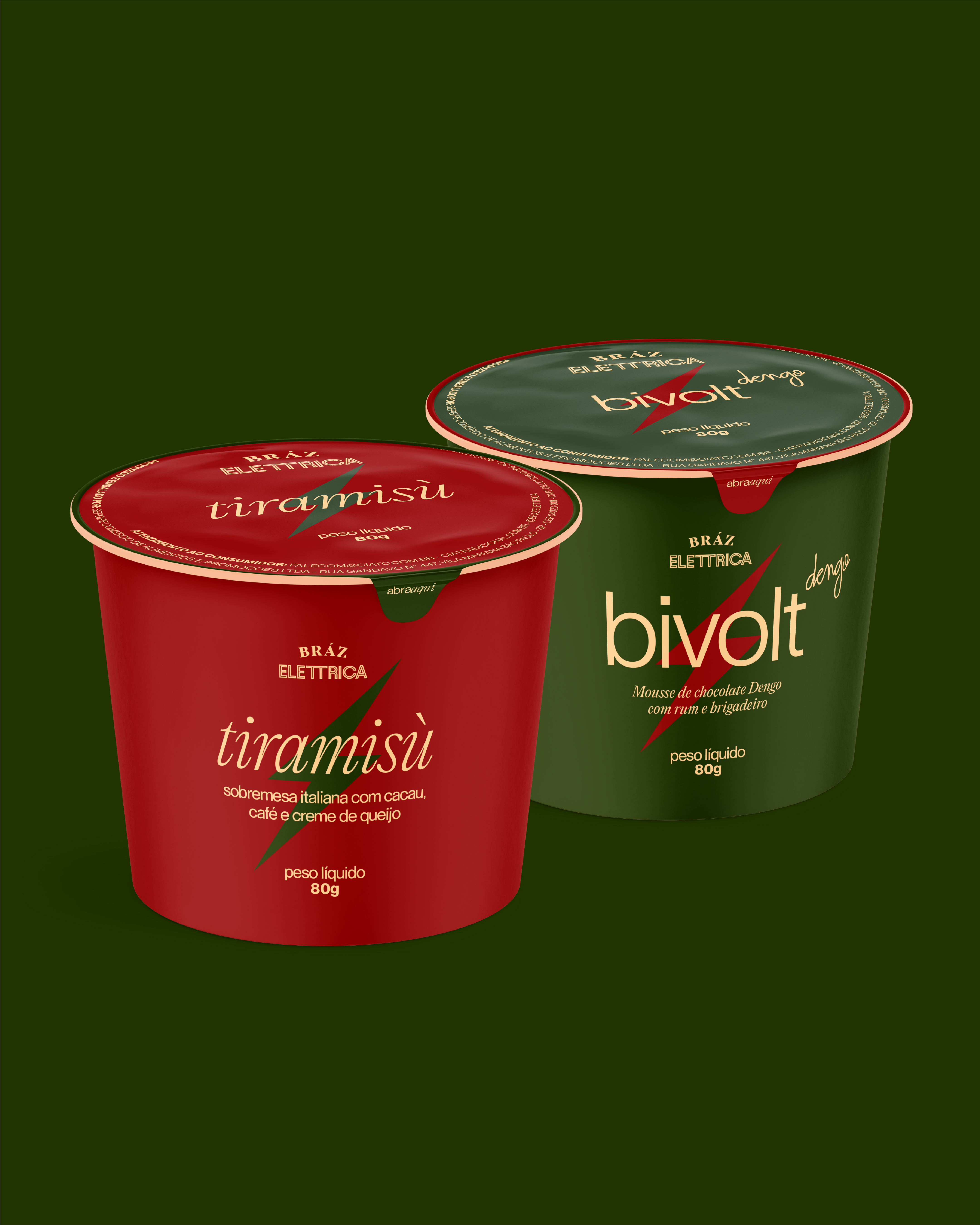 Tiramisù and Bivolt dessert cups