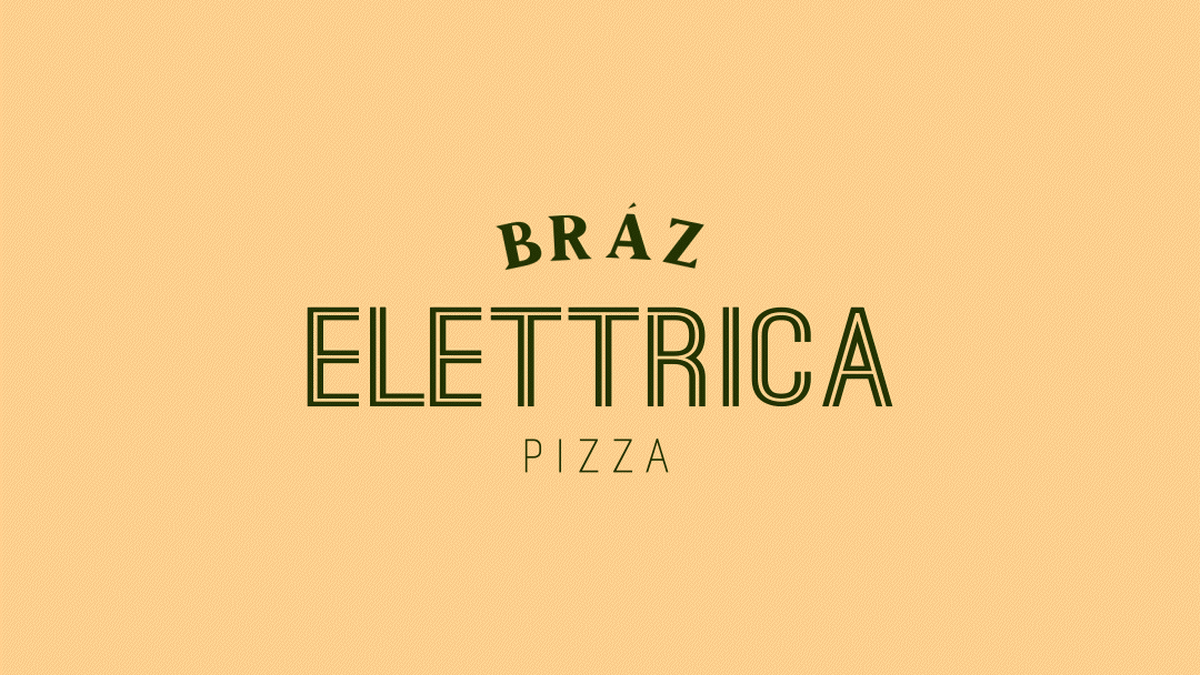 Animated reconstruction of the Bráz Elettrica Pizza lockup