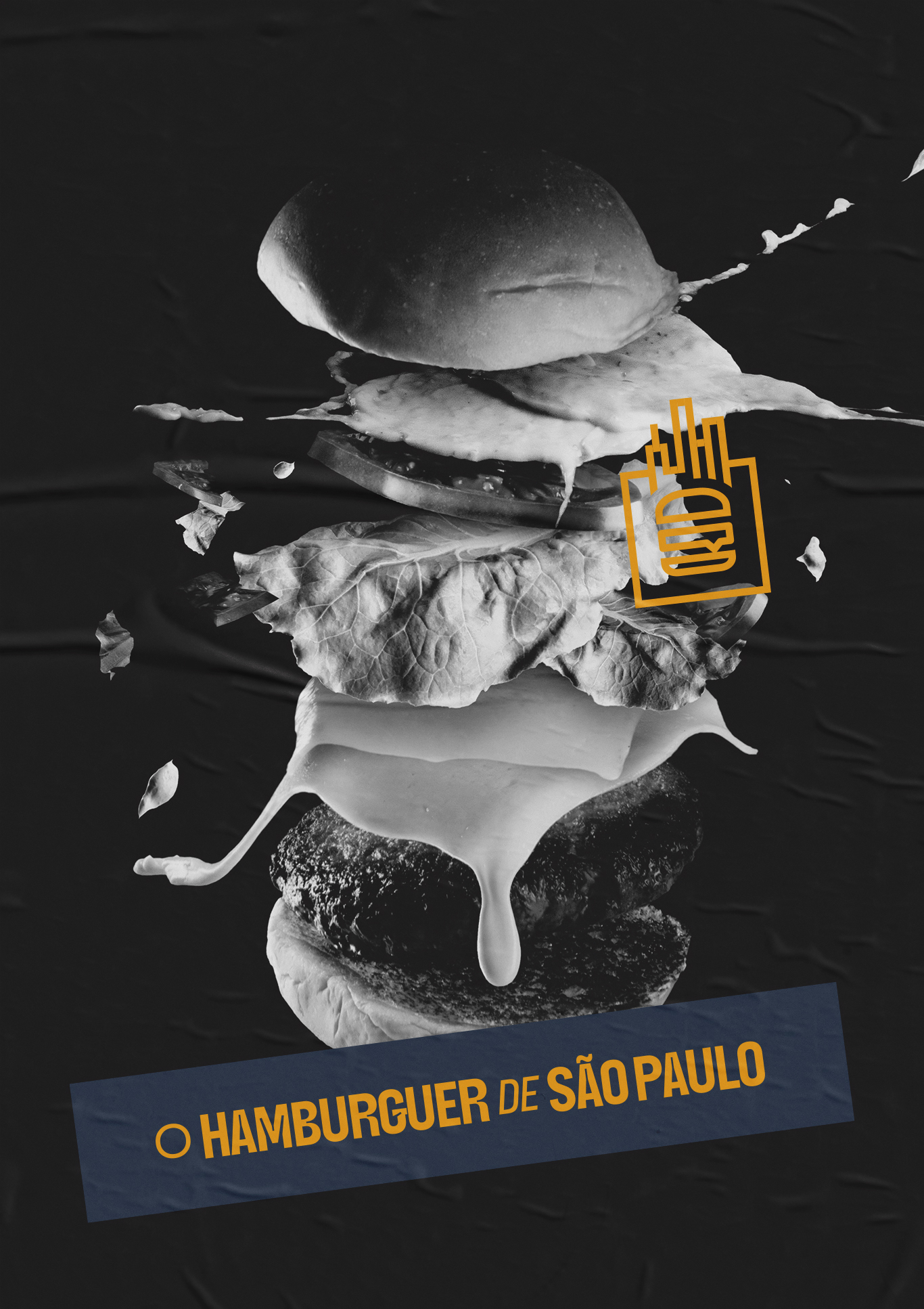 X-Salada burger poster