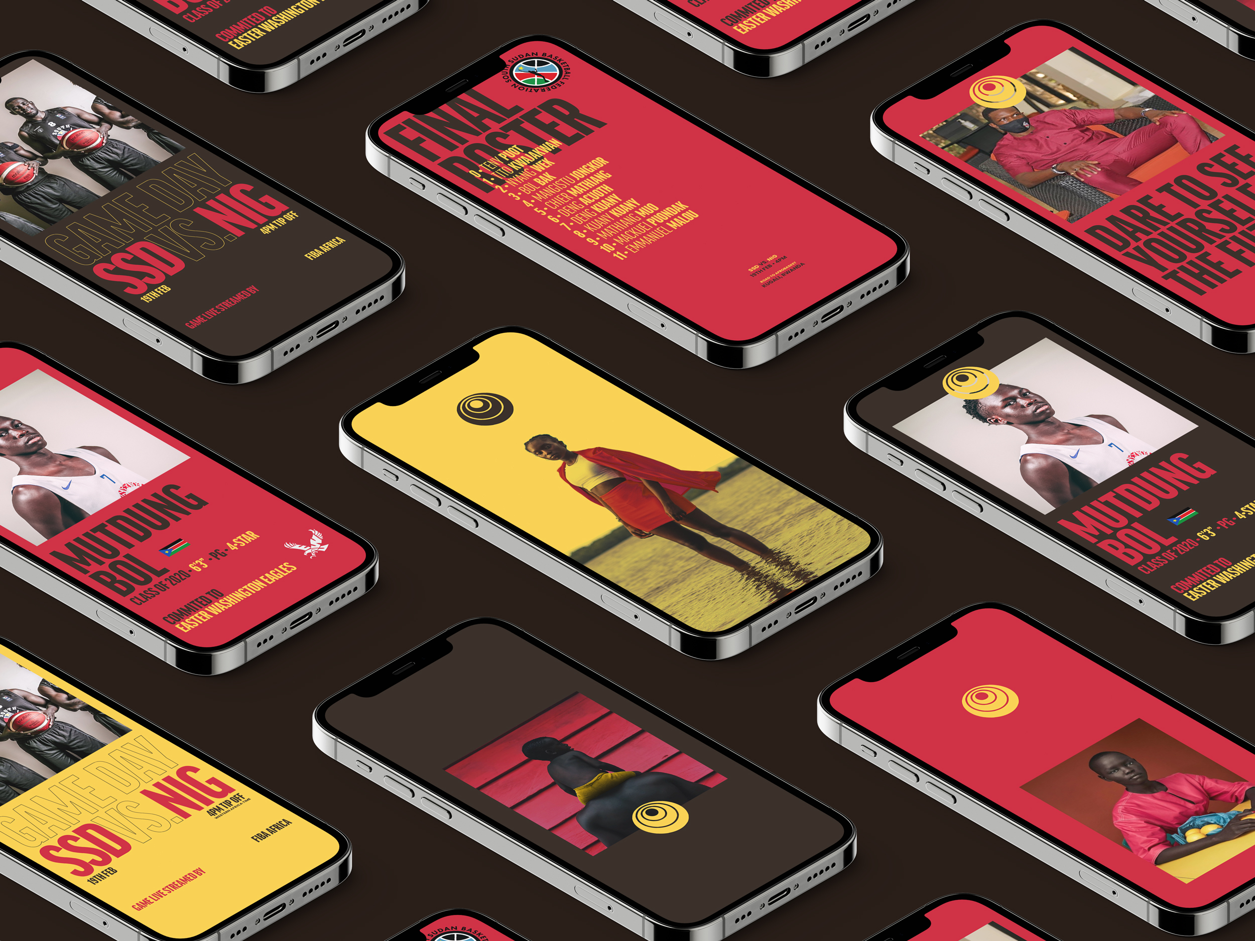 Luol Deng Foundation social media grid mockup