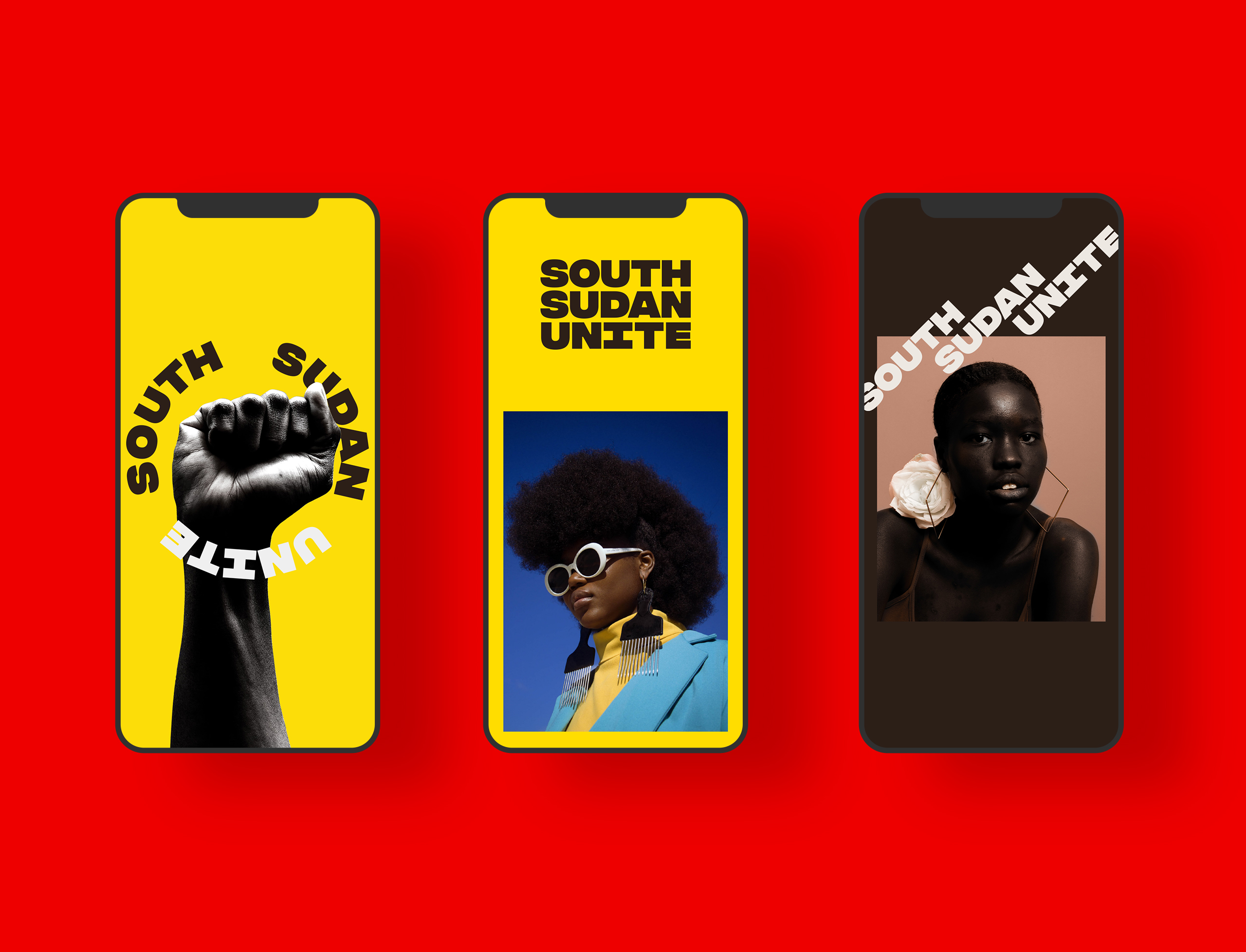 South Sudan Unite branded identity materials