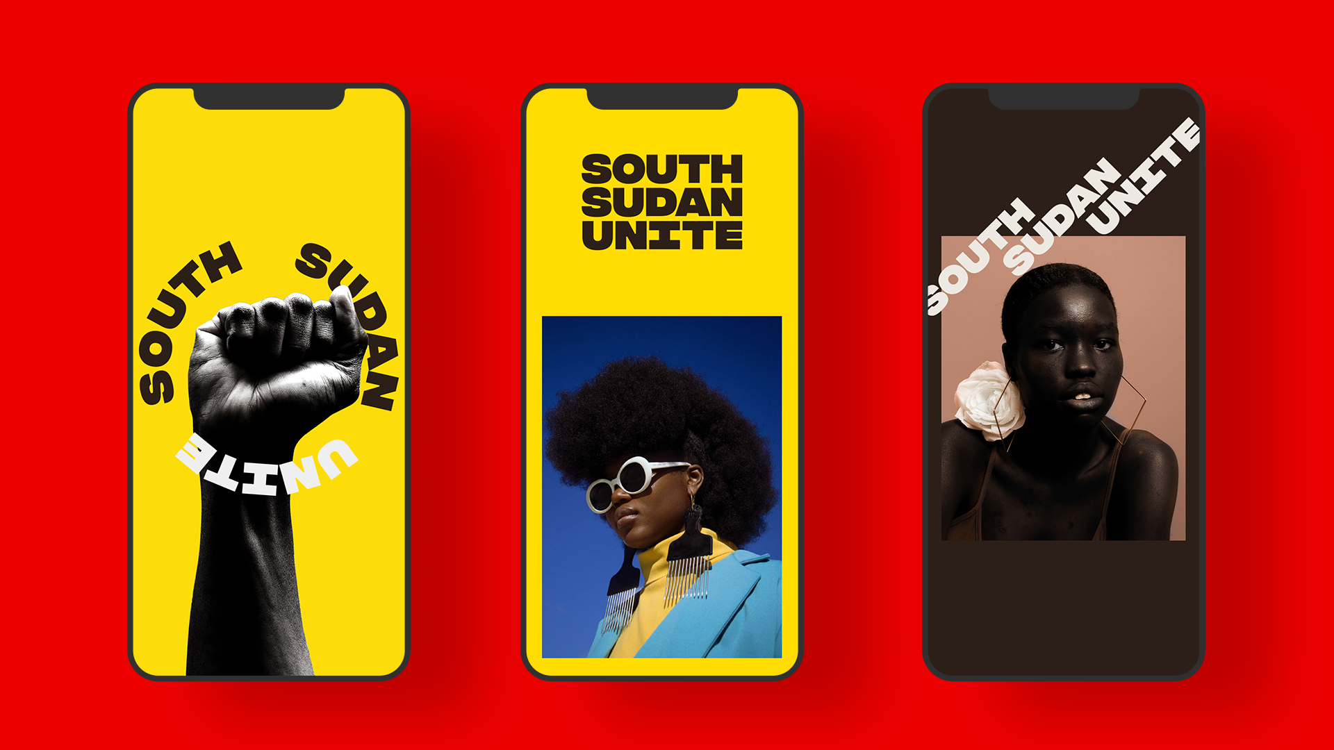 South Sudan Unite identity on mobile