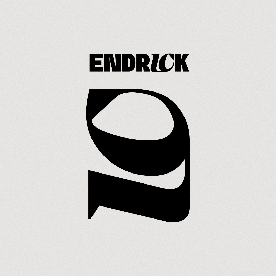 Endrick identity symbol and typography study